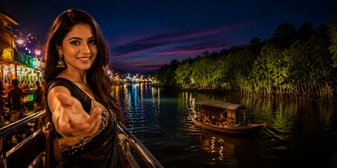 সুন্দরবনের রাতের ক্যাসিনো বিনোদন দৃশ্য